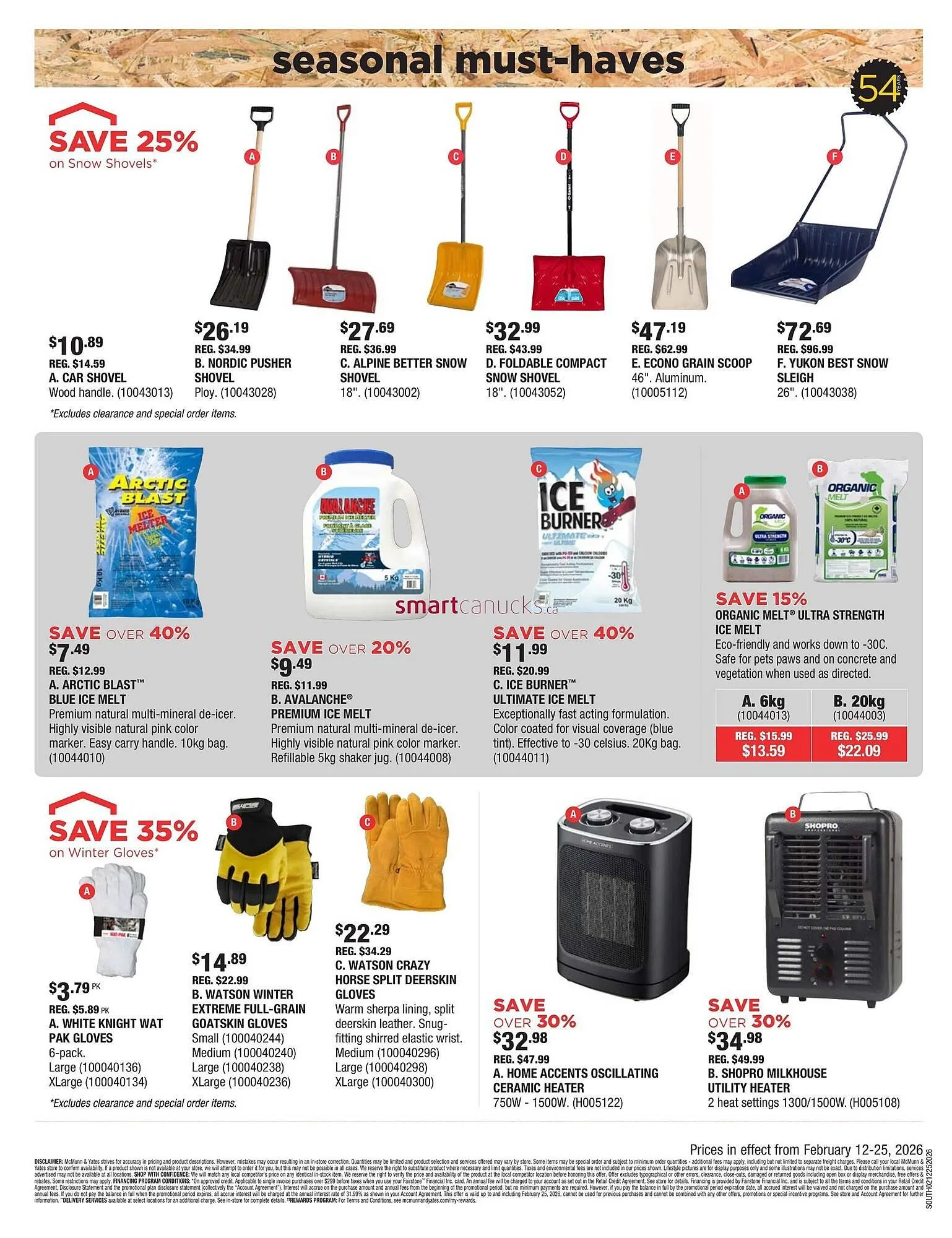 McMunn & Yates Building Supplies flyer from February 12 to February 25 2026 - flyer page 12