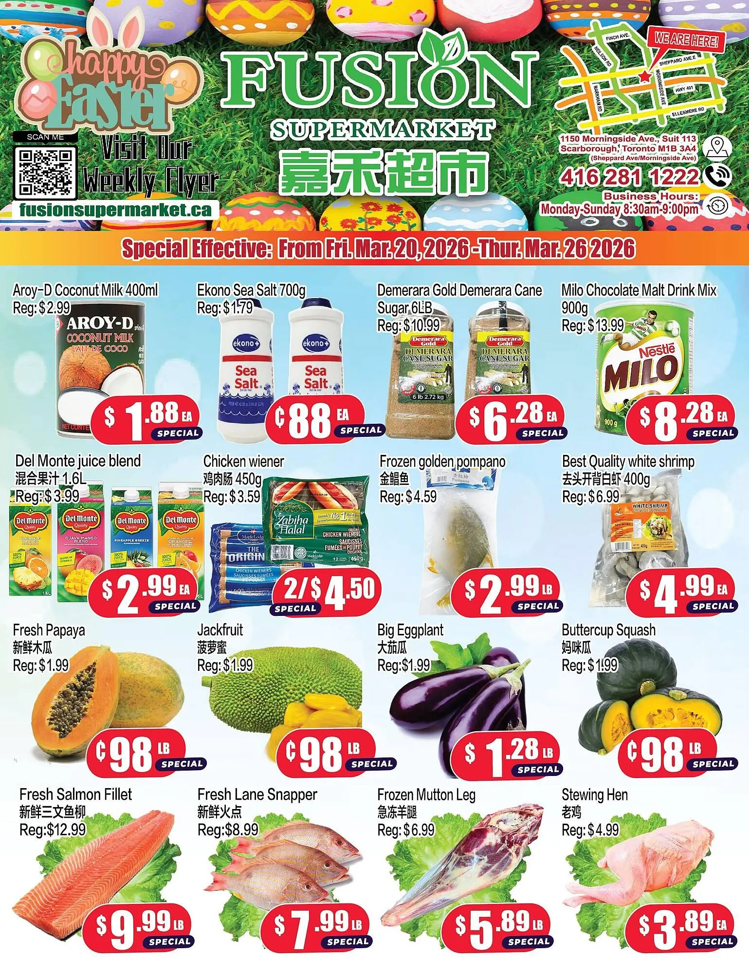 Fusion Supermarket flyer from March 20 to March 26 2026 - flyer page 1