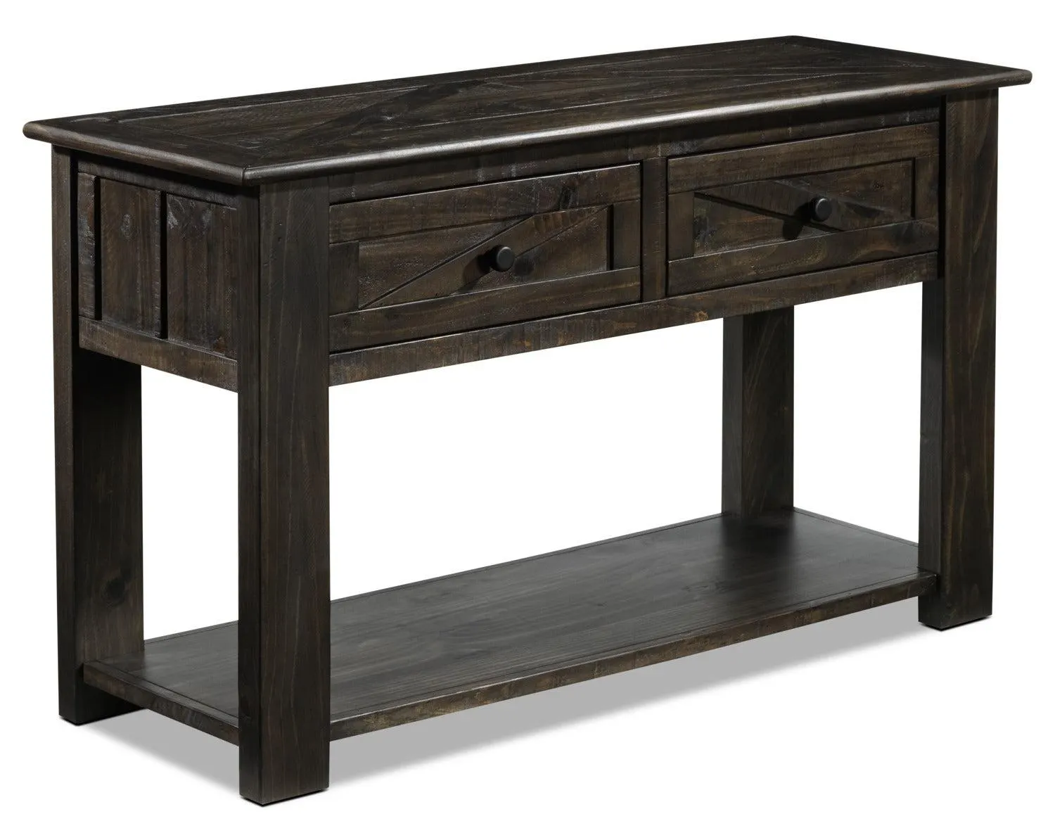 Gable Sofa Table - Weathered Charcoal