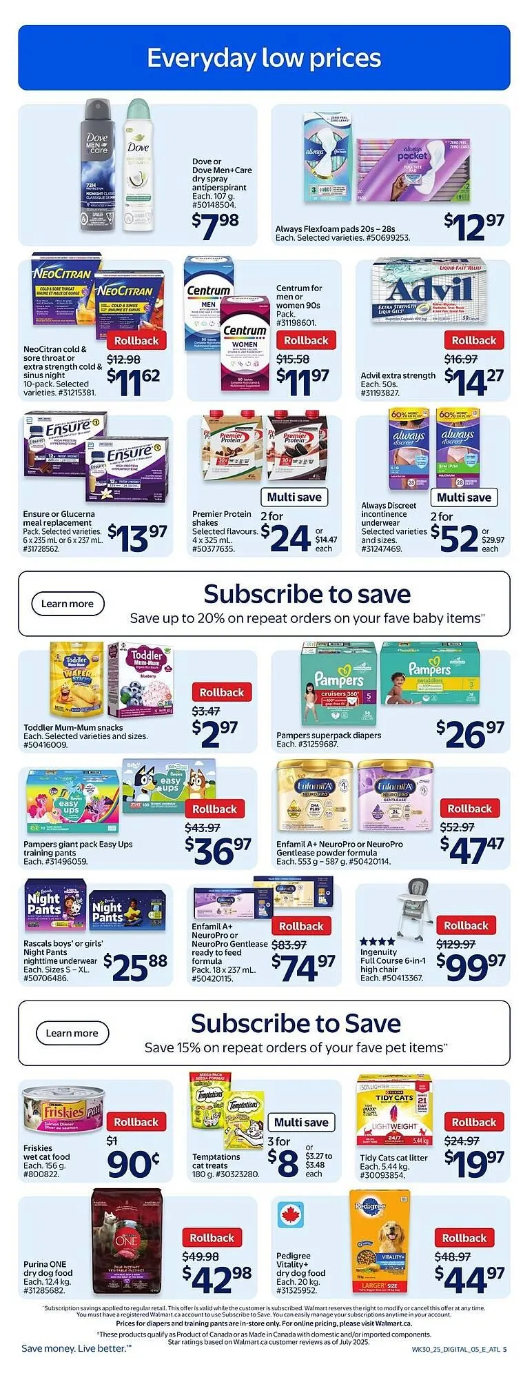 Walmart flyer from August 22 to August 28 2025 - flyer page 6