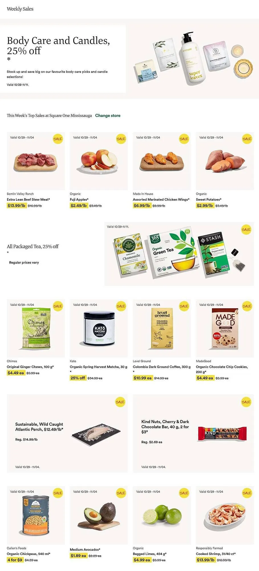 Whole Foods Market flyer from October 30 to November 6 2025 - flyer page 1