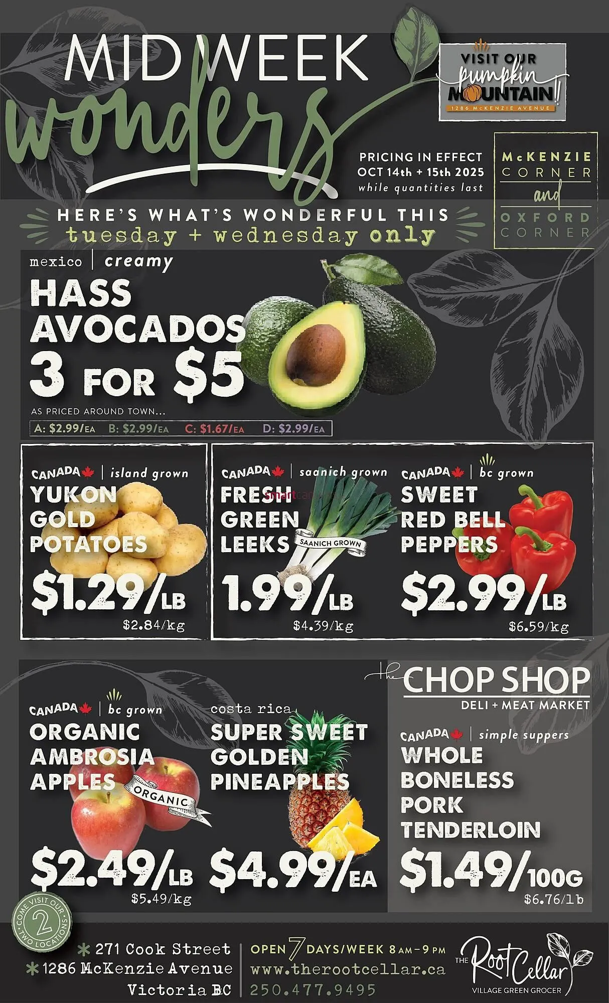 The Root Cellar flyer from October 14 to November 9 2025 - flyer page 1