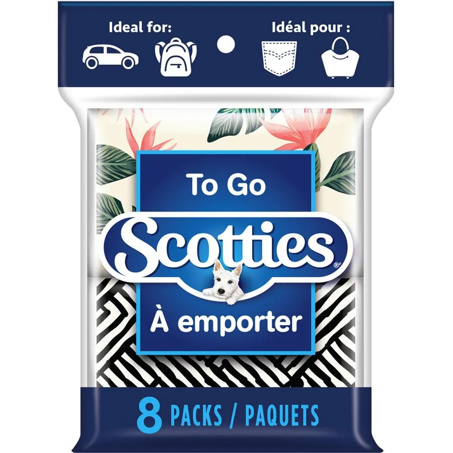 To Go 3 Ply White Tissues Per Mini Pack