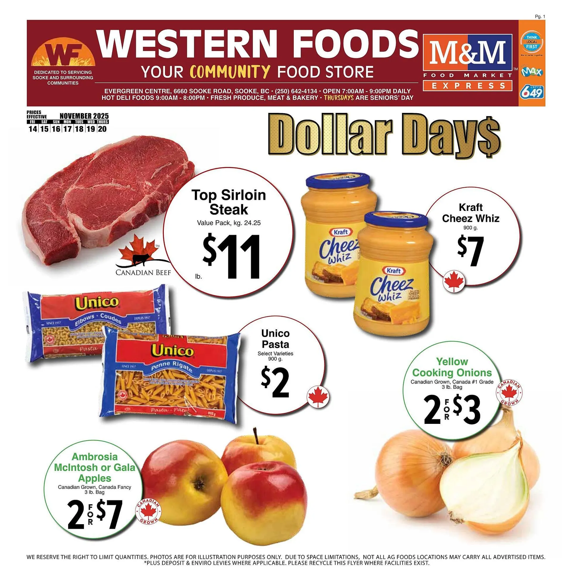 Western Foods flyer from November 14 to November 19 2025 - flyer page 1