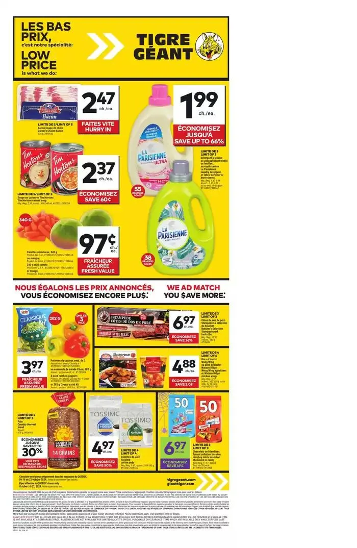 Our best bargains from October 16 to October 22 2024 - flyer page 1