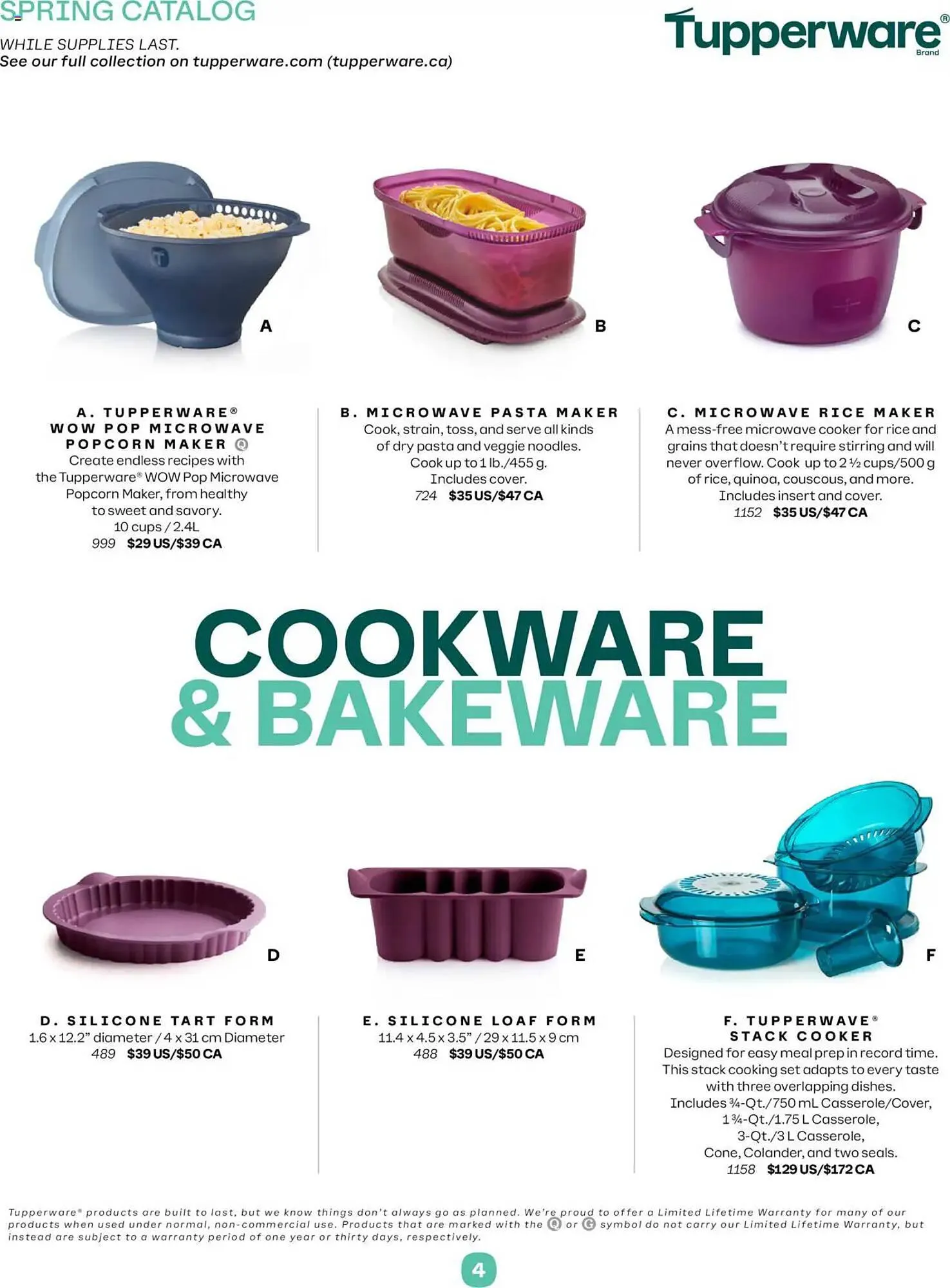 Tupperware flyer from April 1 to June 30 2025 - flyer page 4