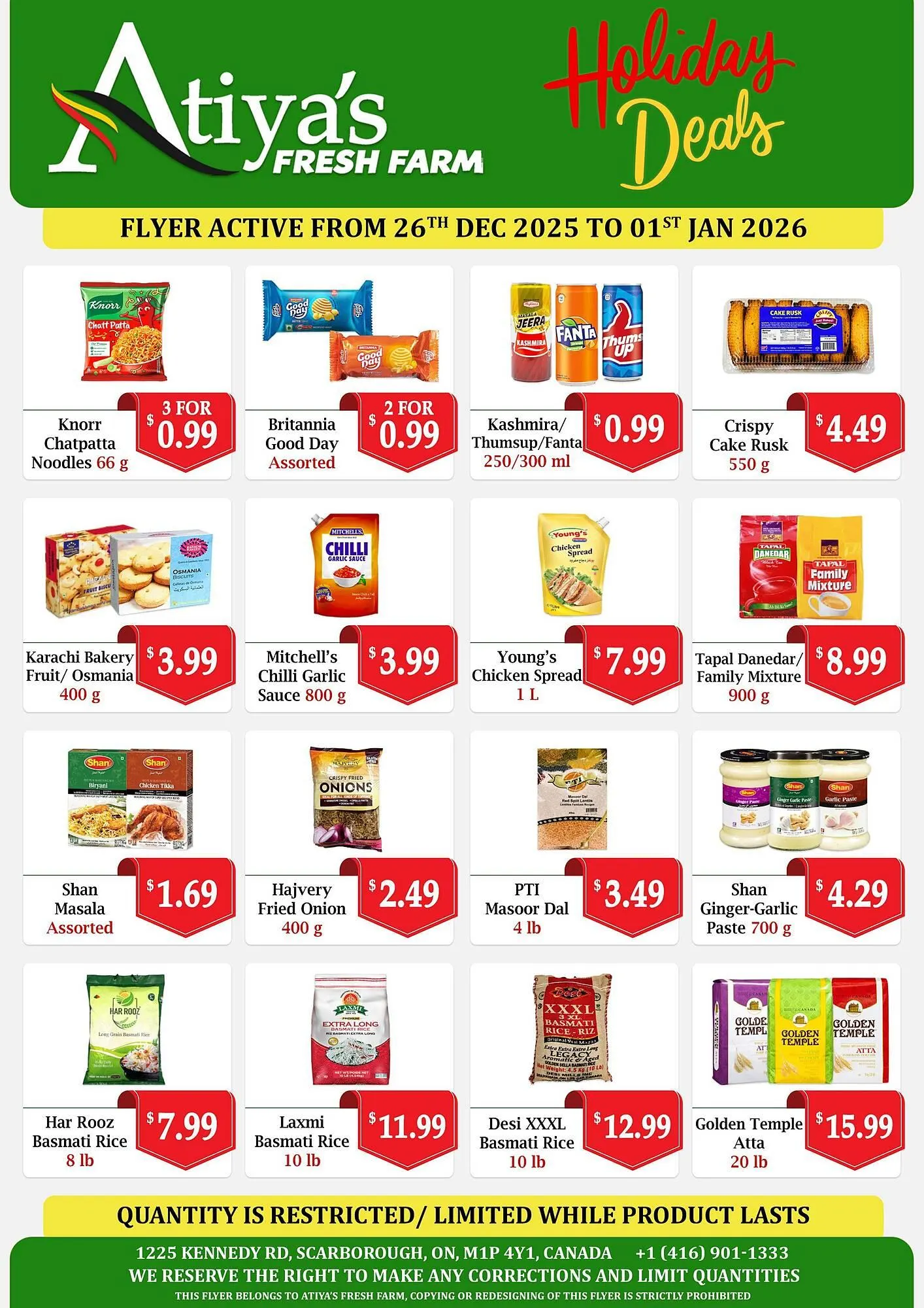Atiya's Fresh Farm flyer from December 26 to January 1 2026 - flyer page 2
