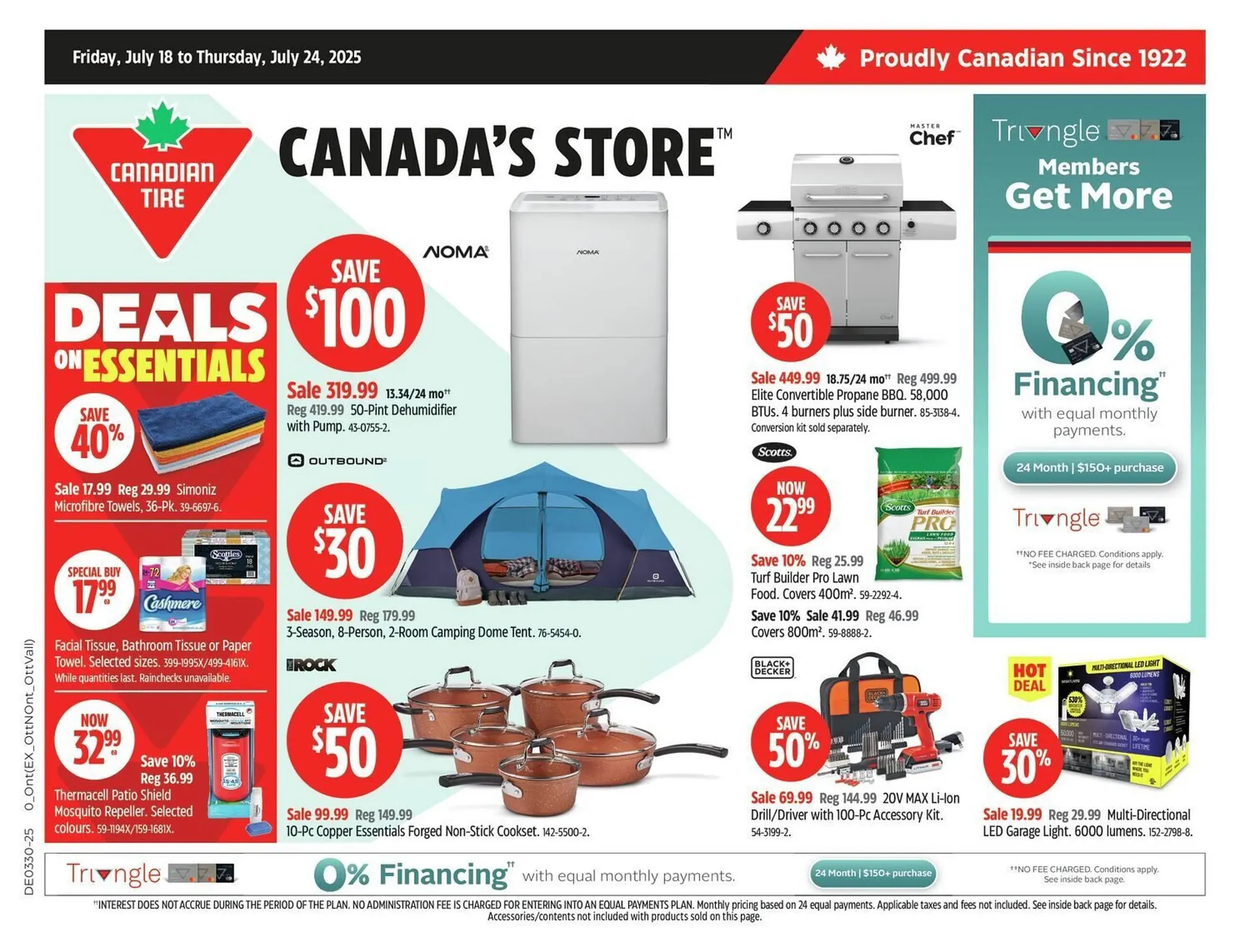 Canadian Tire flyer from July 18 to July 25 2025 - flyer page 1