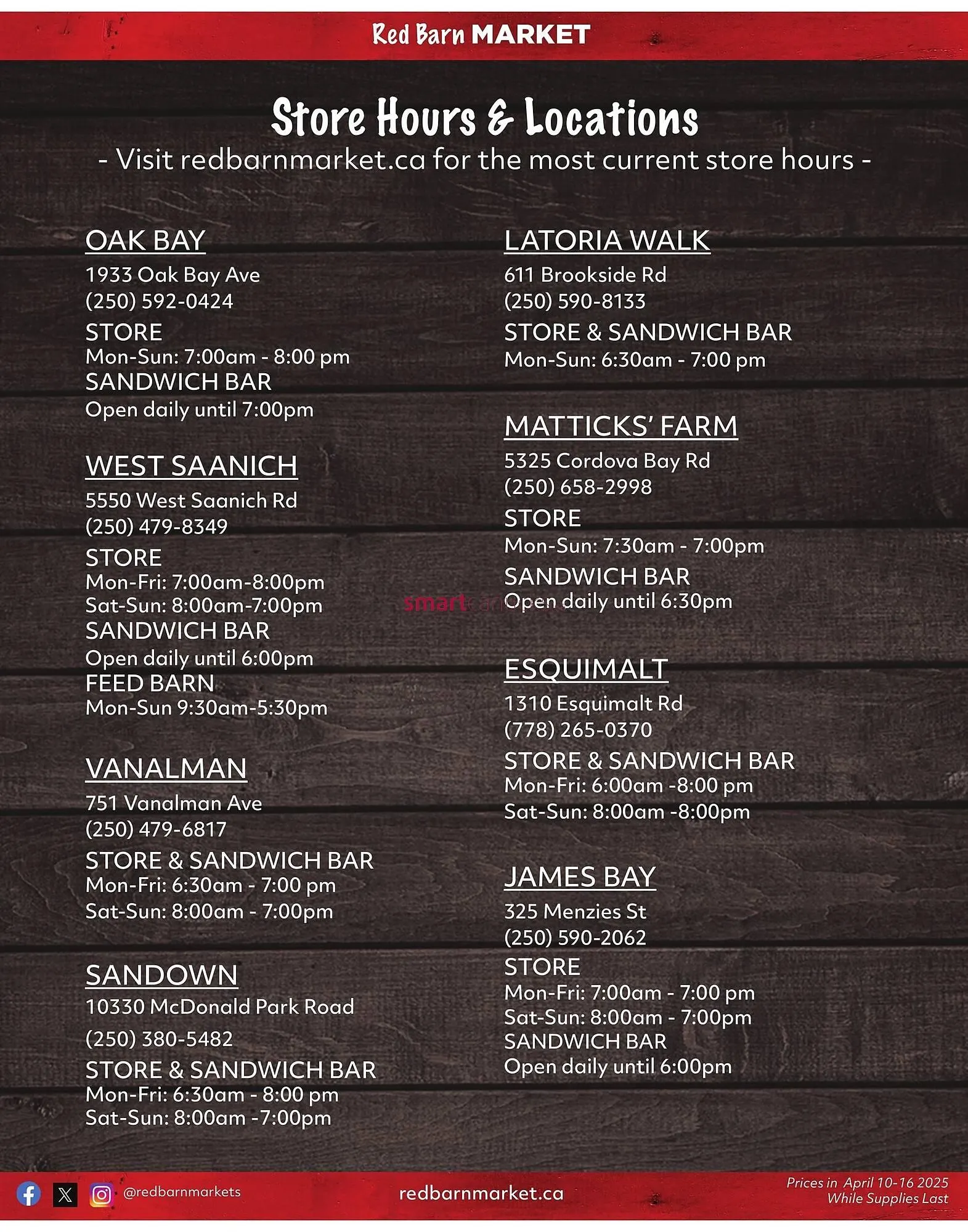 Red Barn Market flyer from April 10 to April 16 2025 - flyer page 7