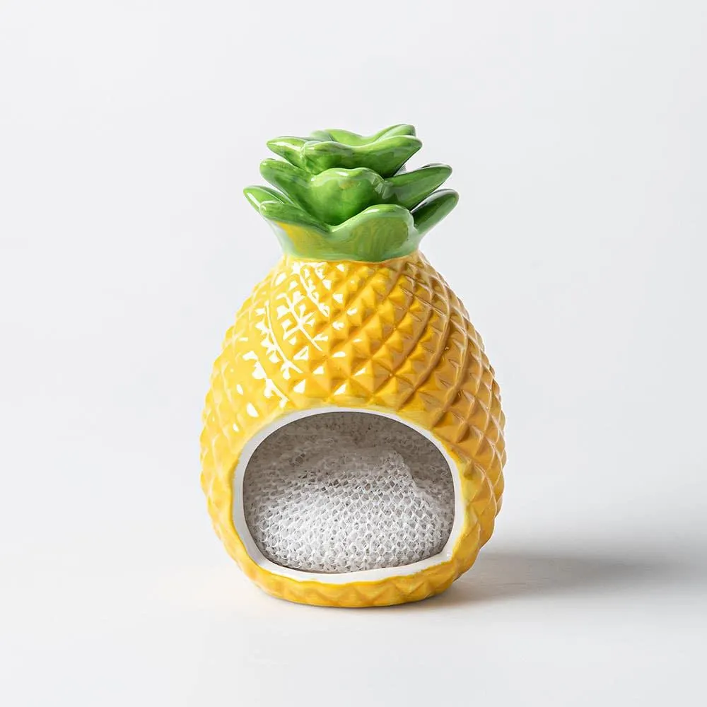 Boston Warehouse Scrubby 'Pineapple' Ceramic Scrubby Holder