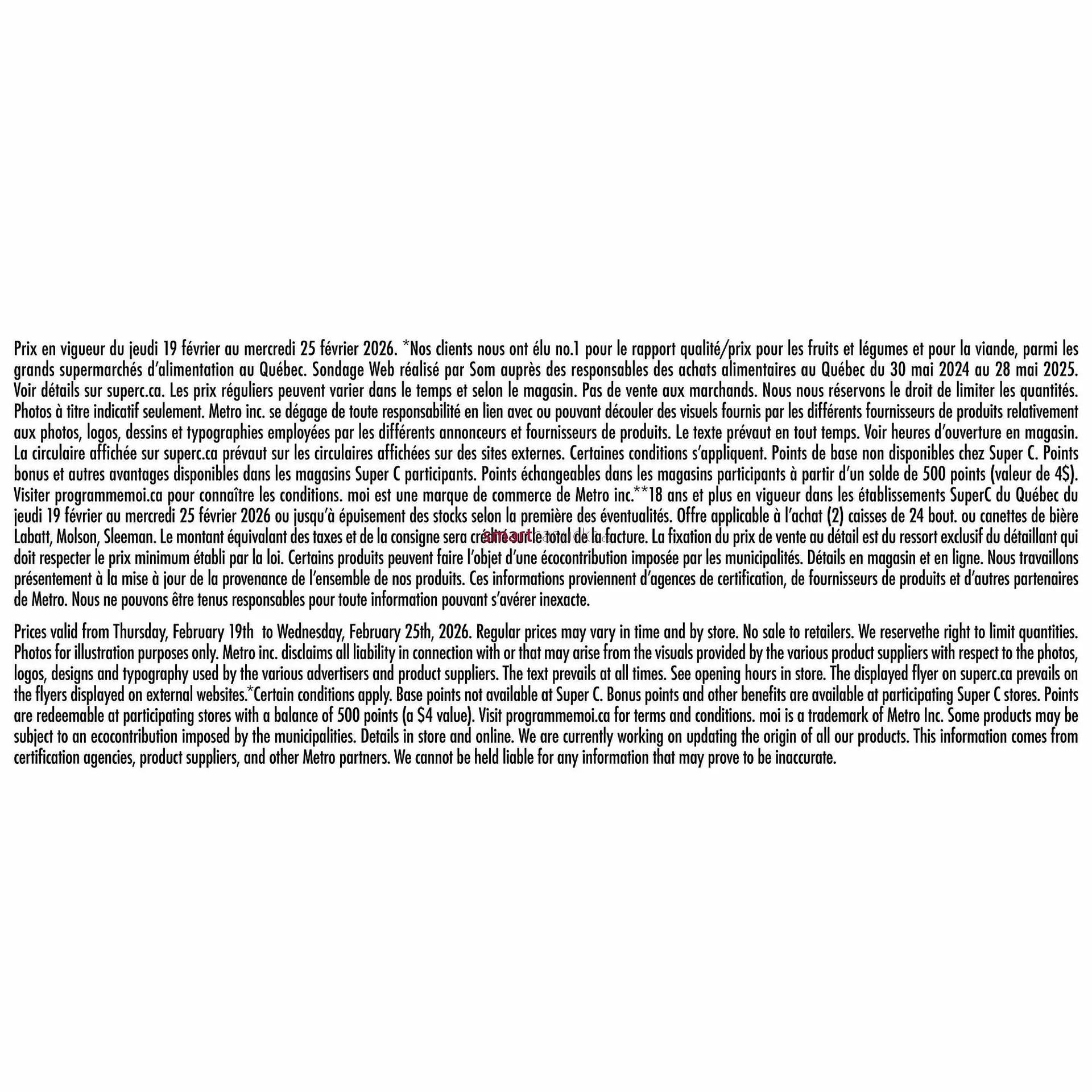 Super C flyer from February 19 to February 25 2026 - flyer page 15