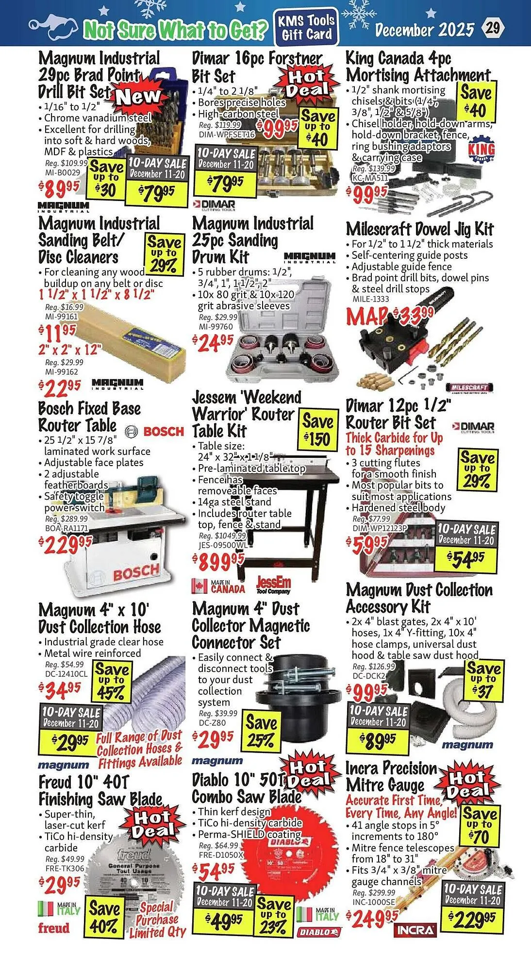 KMS Tools flyer from December 1 to January 1 2026 - flyer page 29