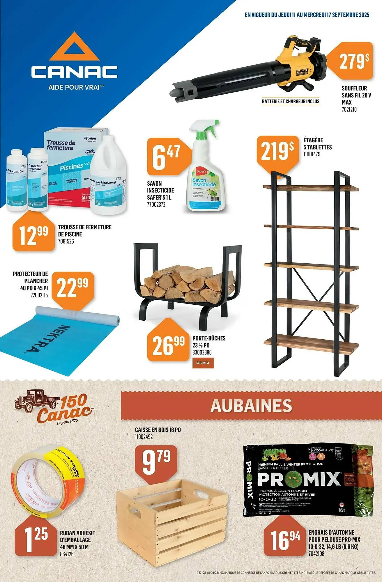 Canac flyer from September 10 to September 16 2025 - flyer page 1