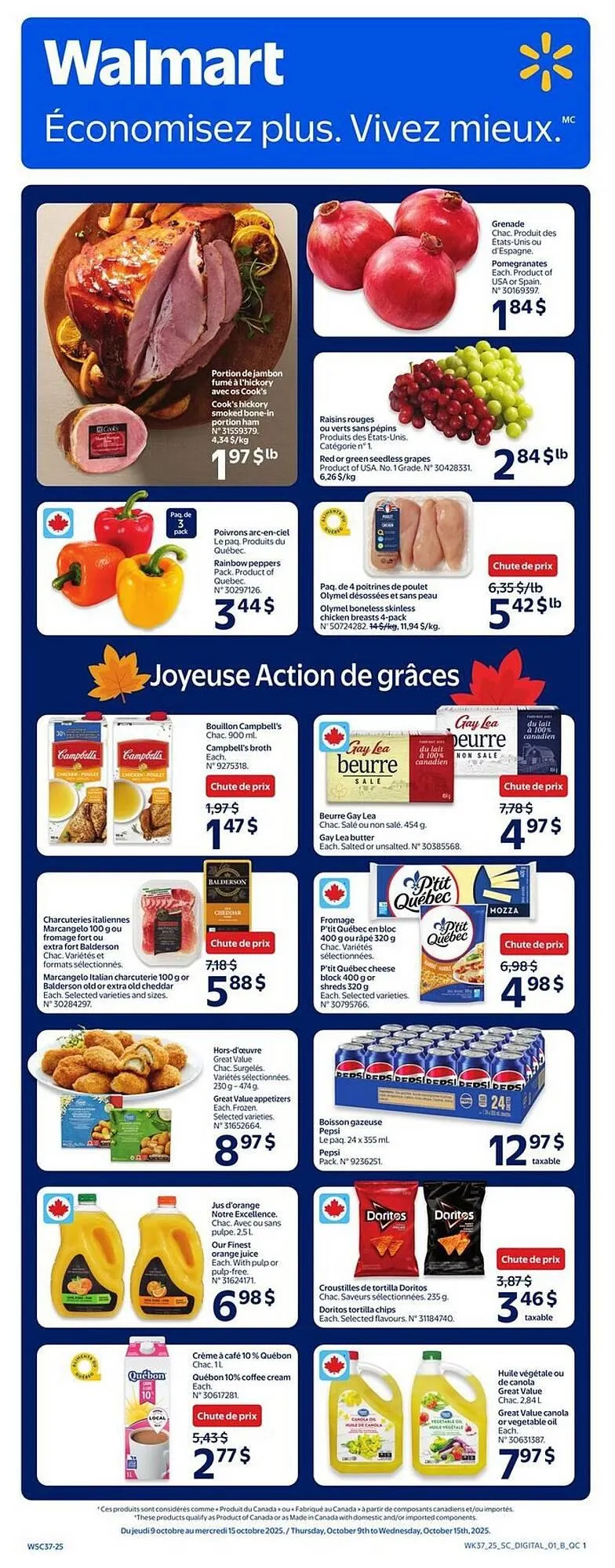 Walmart flyer from October 9 to October 22 2025 - flyer page 1