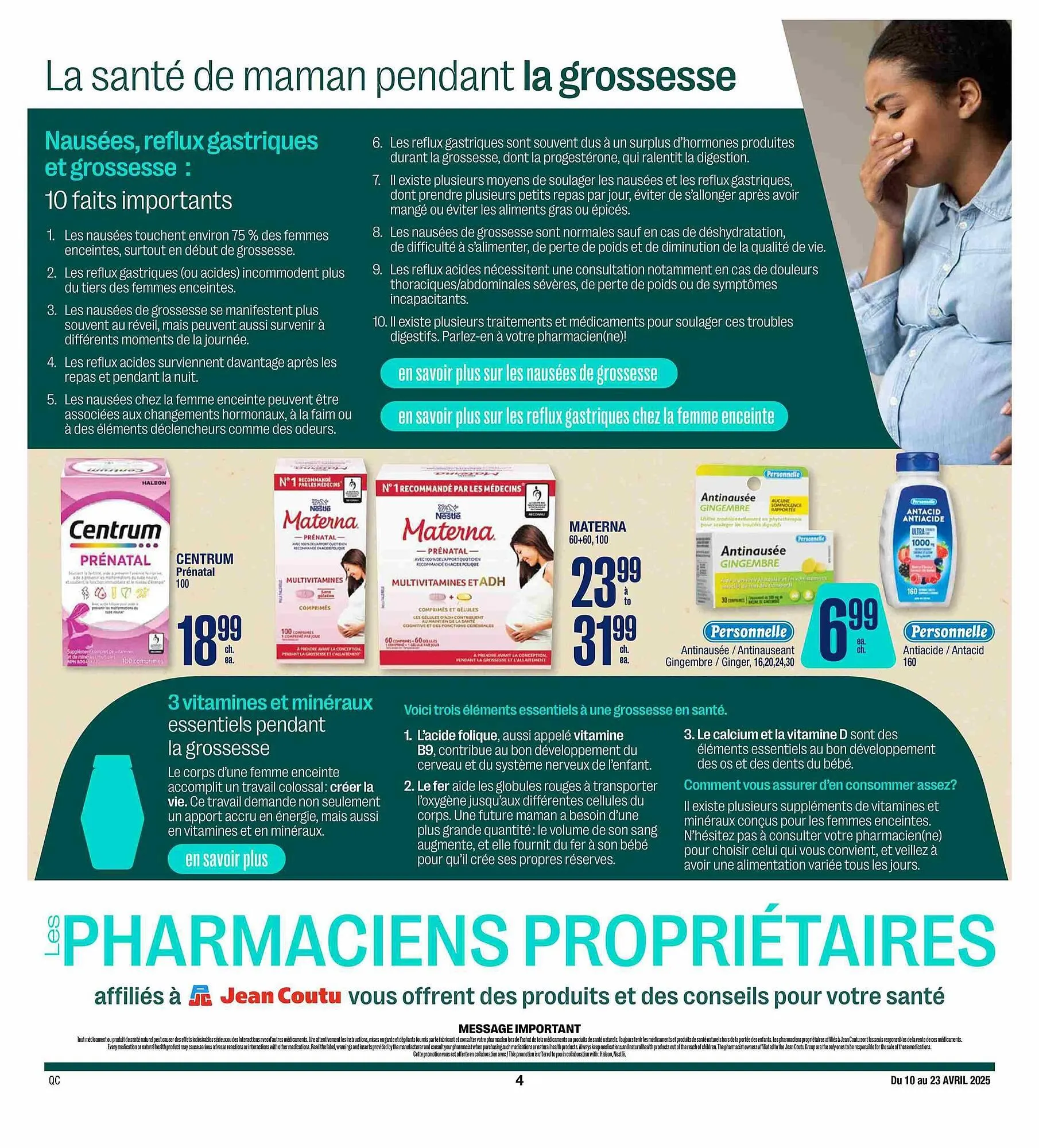 Jean Coutu flyer from April 10 to April 23 2025 - flyer page 4