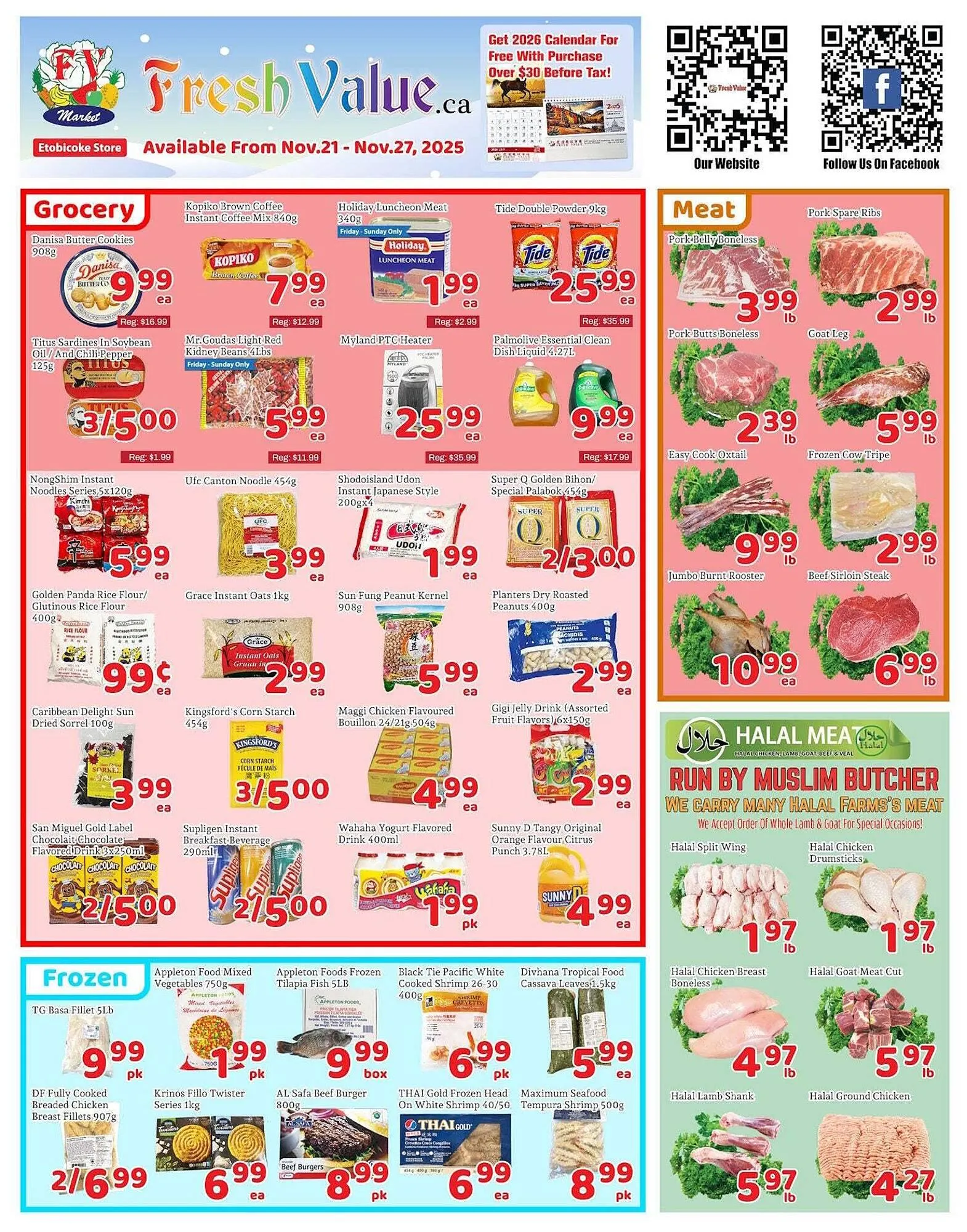 Fresh Value flyer from November 21 to November 28 2025 - flyer page 1