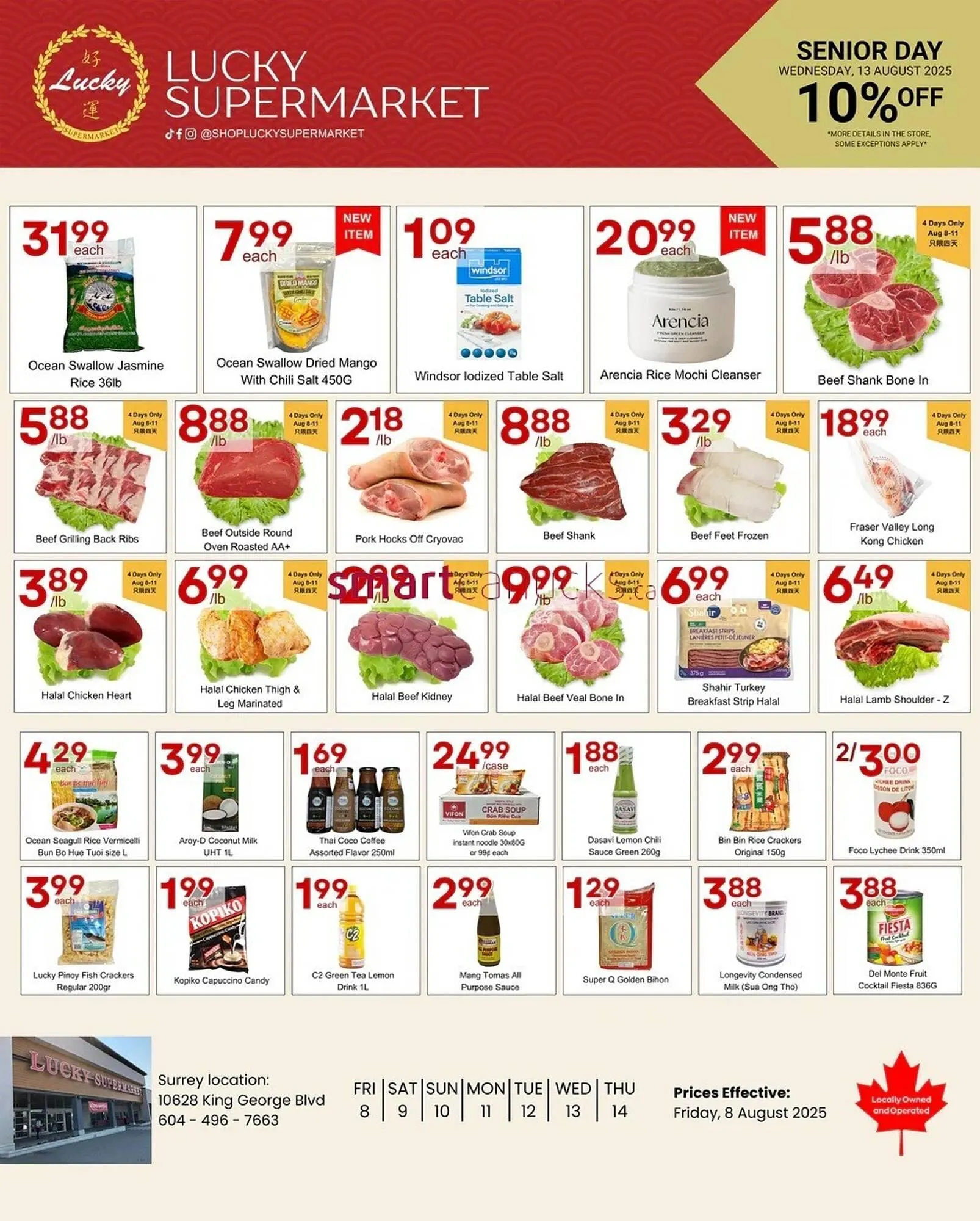 Lucky Supermarket flyer from August 8 to August 14 2025 - flyer page 2