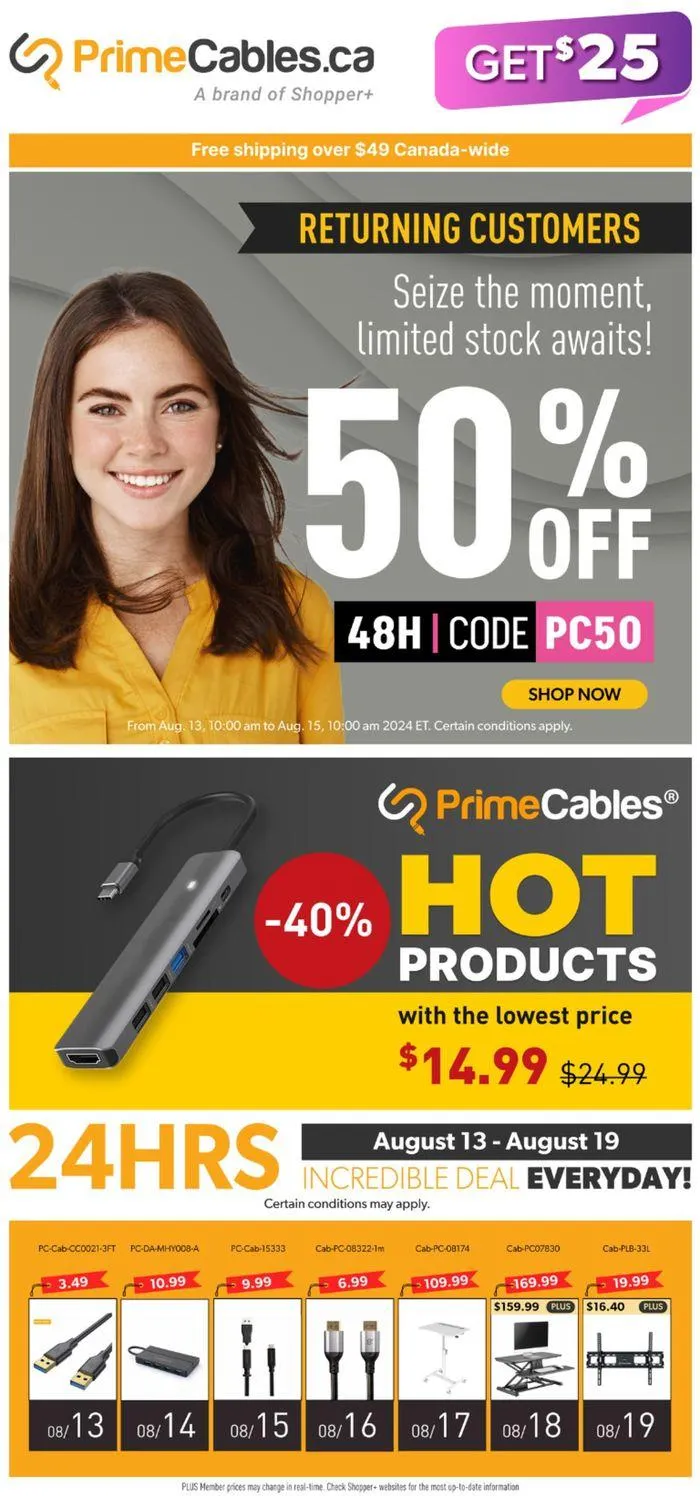 50% Off from August 14 to August 20 2024 - flyer page 1