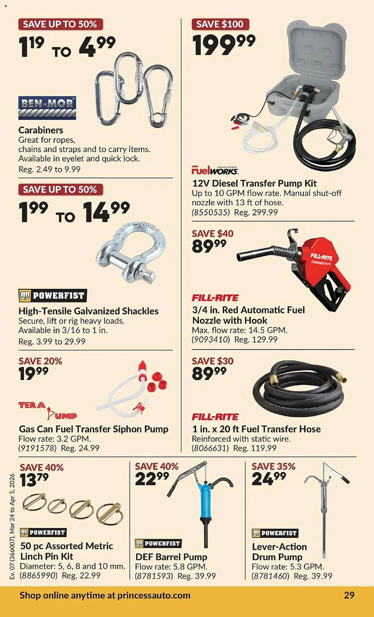 Princess Auto flyer from March 24 to April 6 2026 - flyer page 37