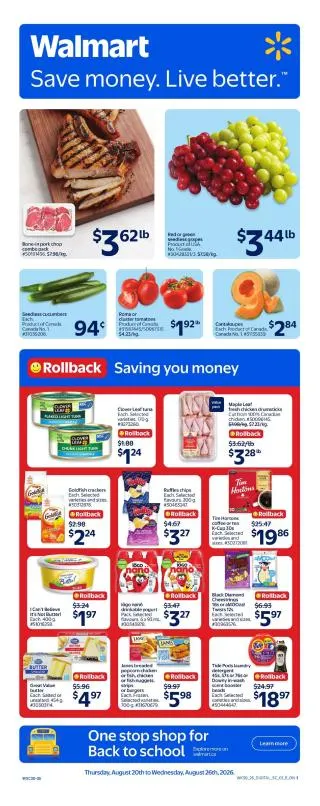 Walmart Flyer from August 20 to August 26 2026 - flyer page 1