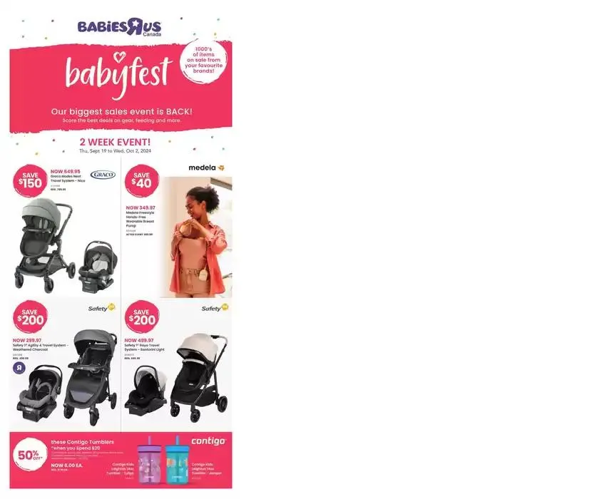 Babies"R"Us Flyer from September 19 to October 2 2024 - flyer page 1