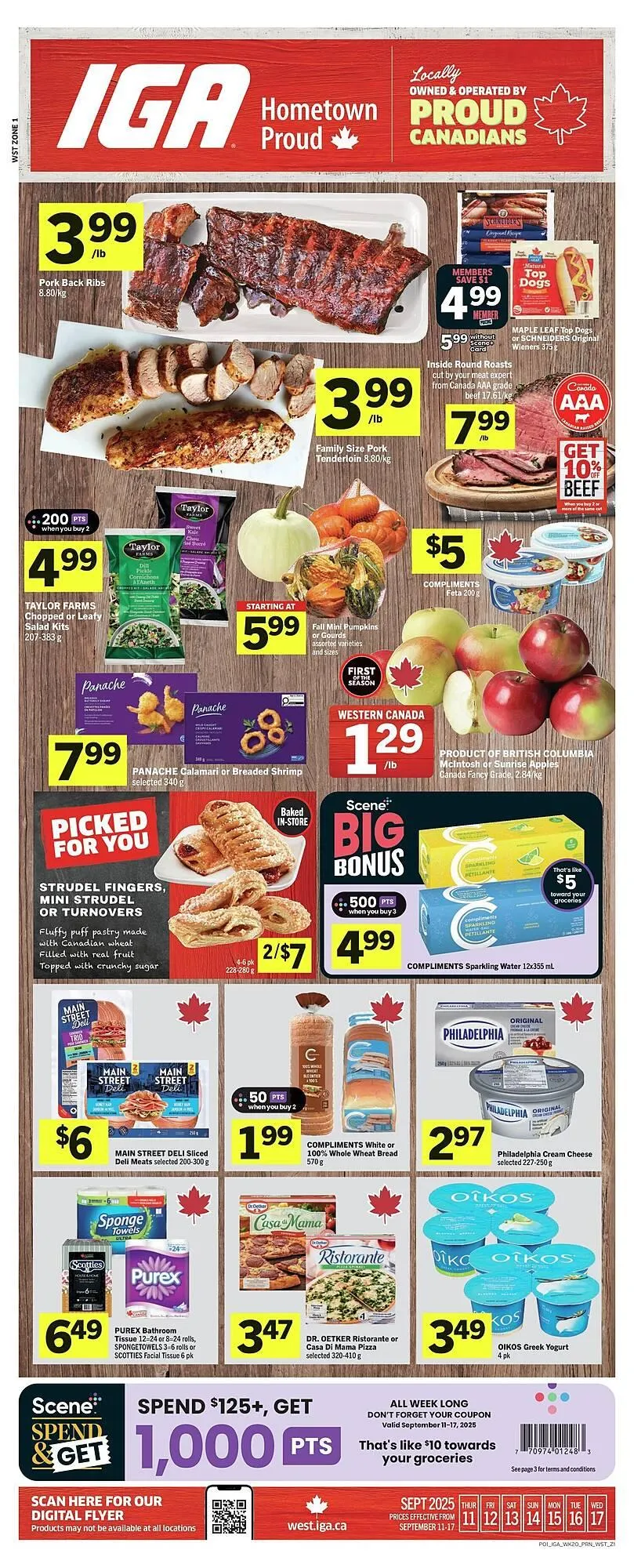 IGA flyer from September 12 to September 19 2025 - flyer page 1