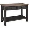 Tyler Creek Sofa Table - Brown/Black