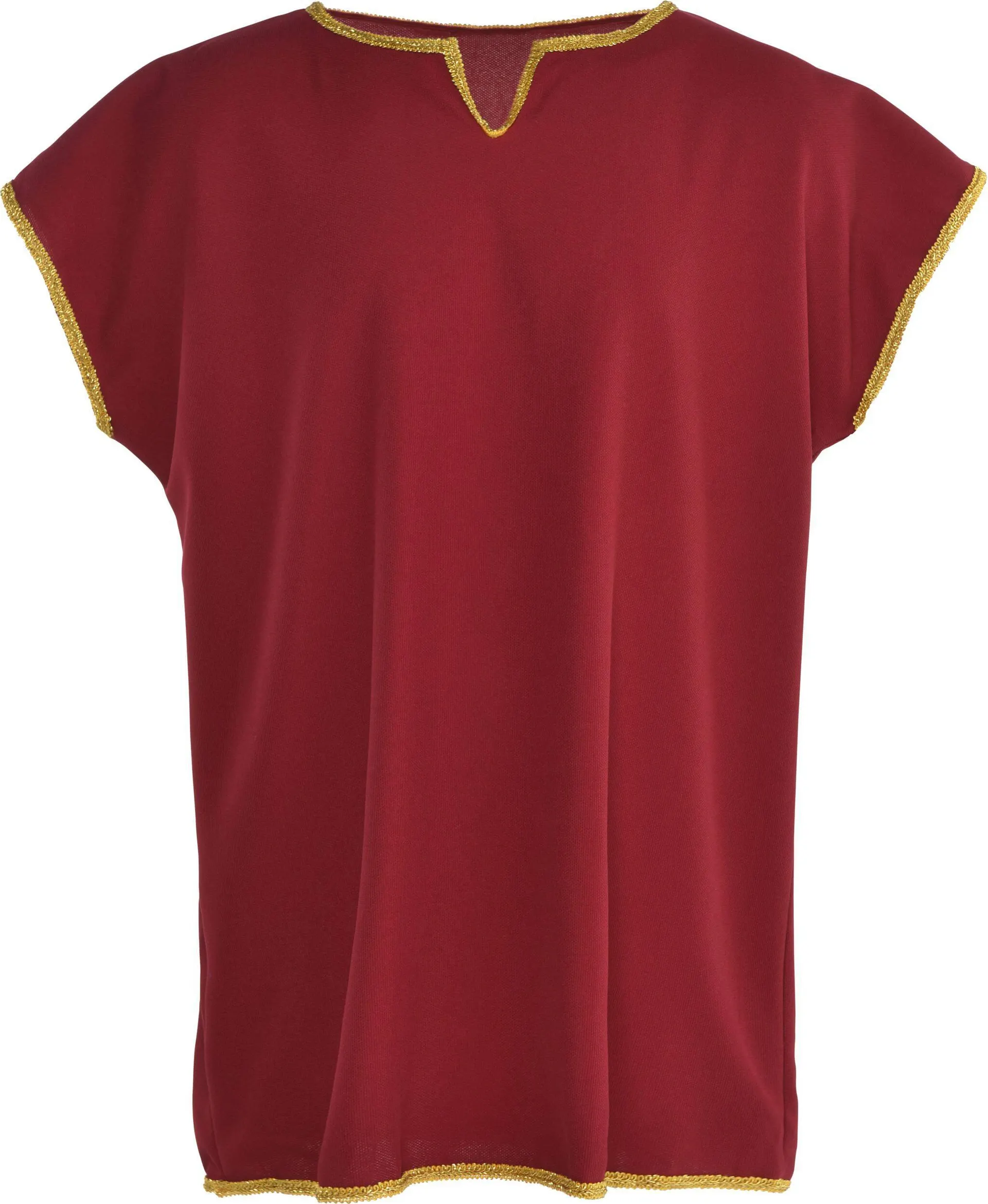 Adult Roman Spartan Tunic, Red, One Size, Wearable Costume Accessory for Halloween