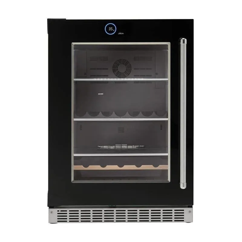 SILHOUETTE Centre de boissons encastré 24″ Noir 24" - SRVBC050L-SS