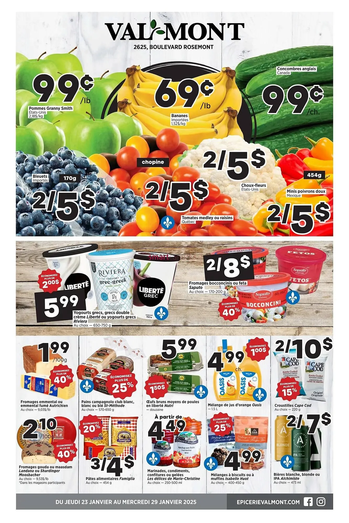 Val-Mont flyer from January 23 to January 29 2025 - flyer page 1