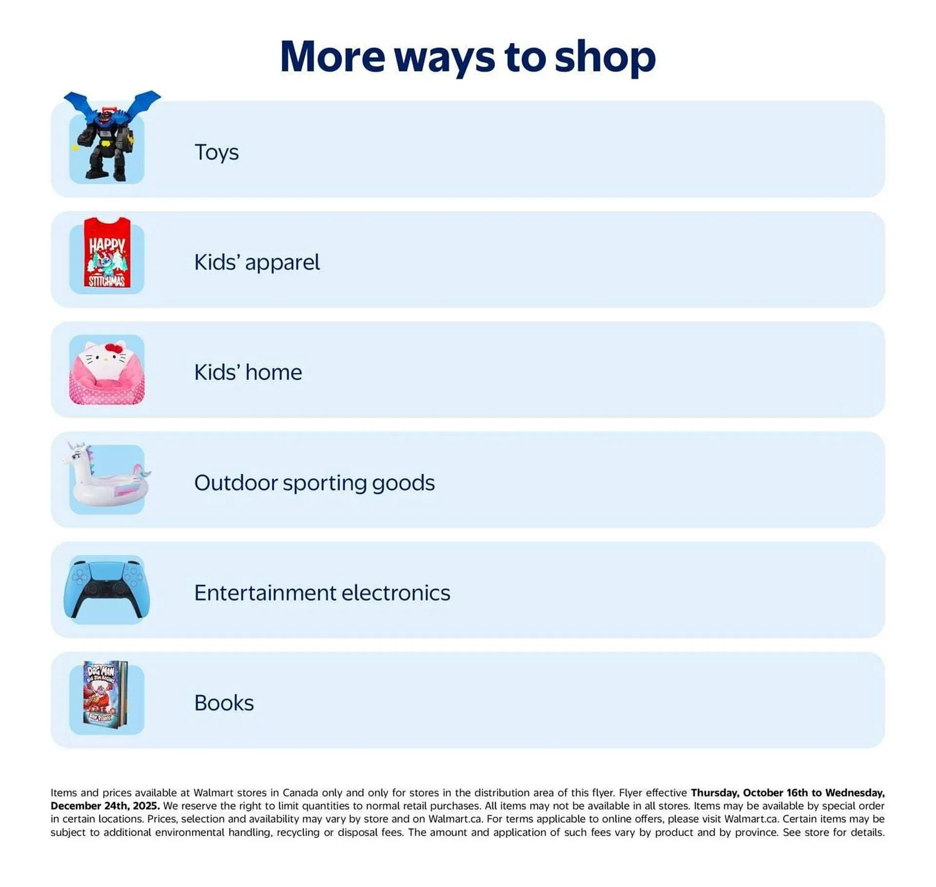 Walmart flyer from October 16 to December 24 2025 - flyer page 58