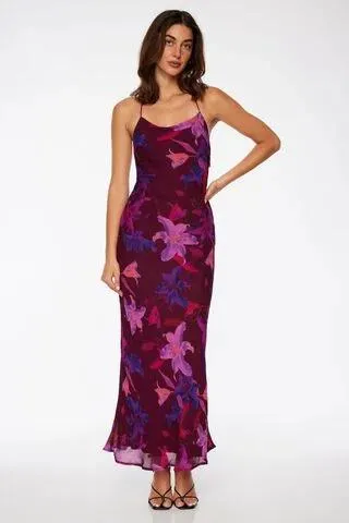 Open Back Slip Maxi Dress