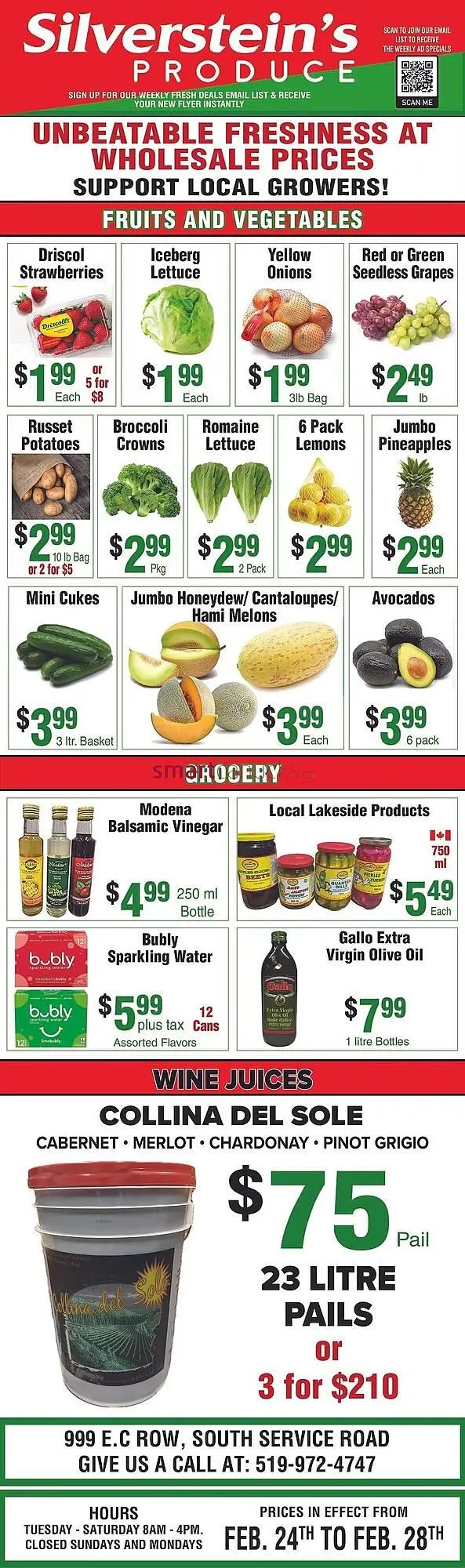 Silverstein's Produce flyer from February 24 to February 28 2026 - flyer page 1