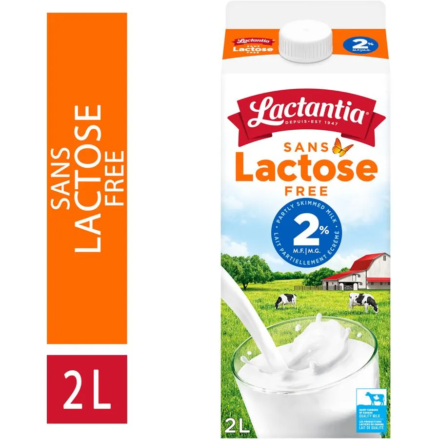 Lait Sans Lactose 2% Partiellement Écrémé