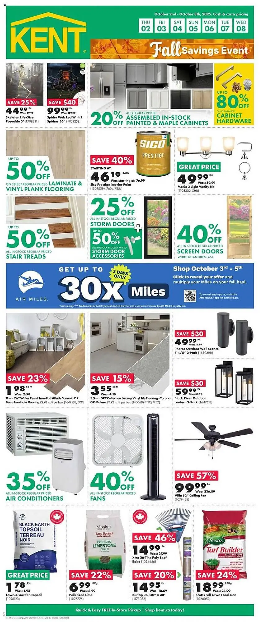 Kent flyer from October 2 to October 9 2025 - flyer page 1