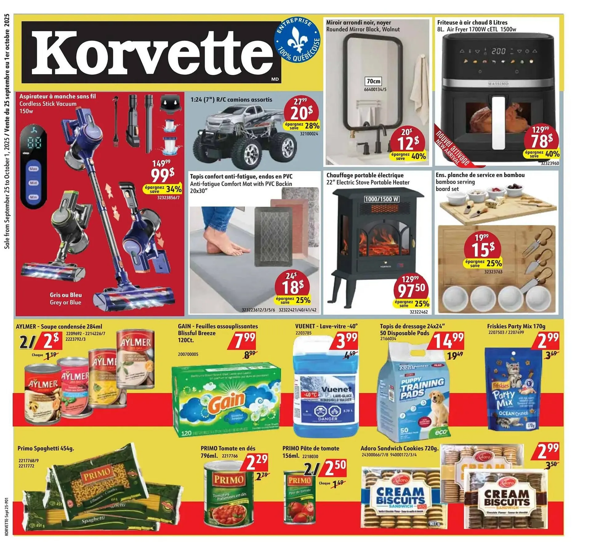 Korvette flyer from September 25 to October 8 2025 - flyer page 1