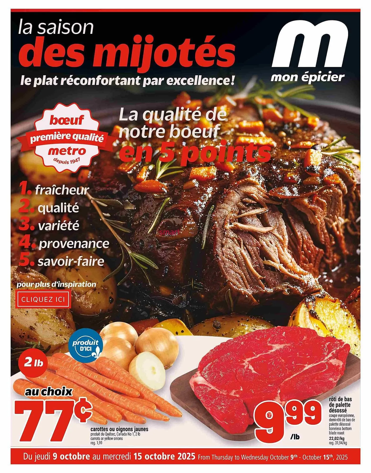 Metro flyer from October 9 to October 15 2025 - flyer page 21