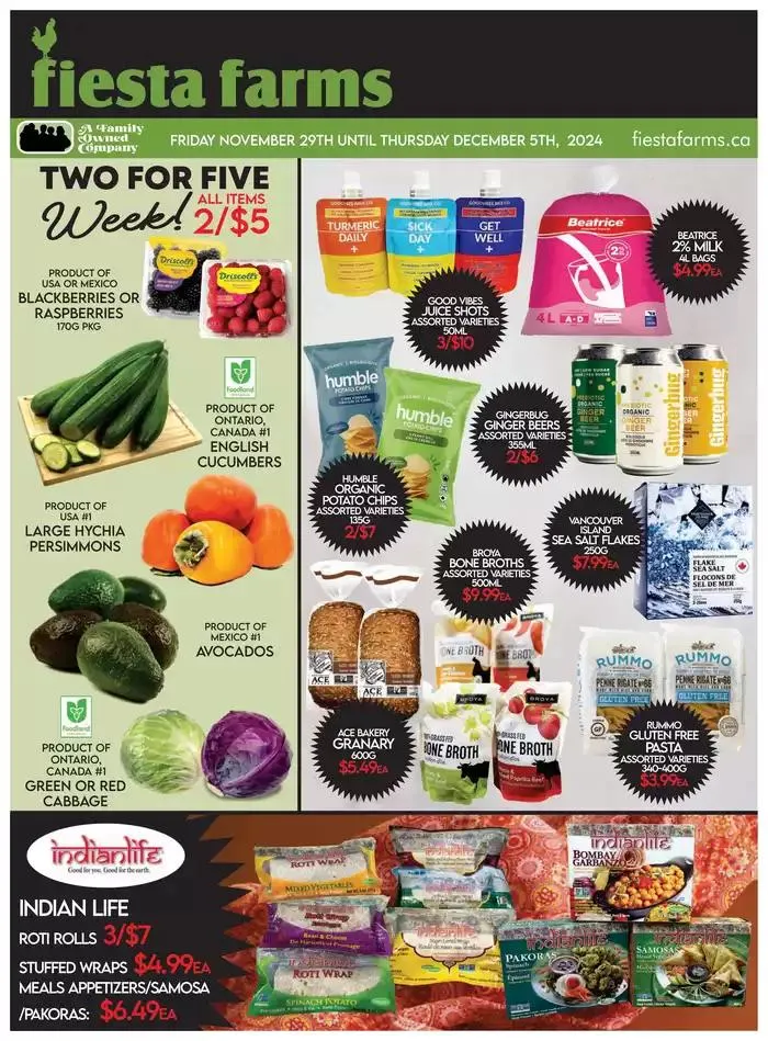 Fiesta Farms from November 29 to December 13 2024 - flyer page 1