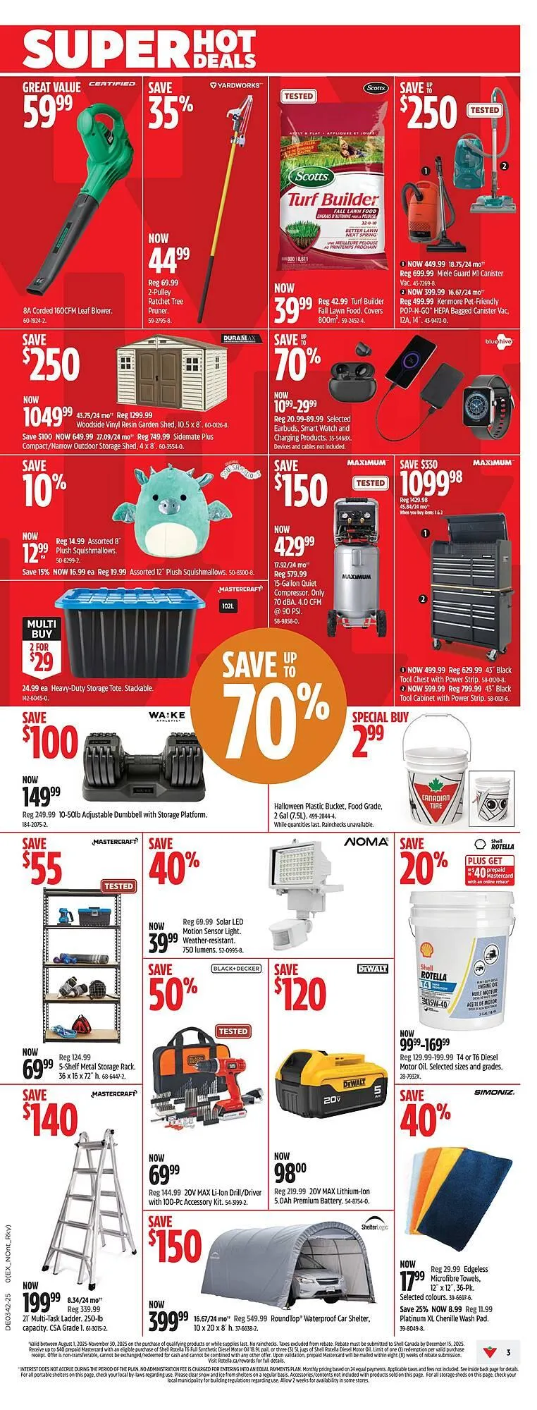 Canadian Tire flyer from October 9 to October 15 2025 - flyer page 3