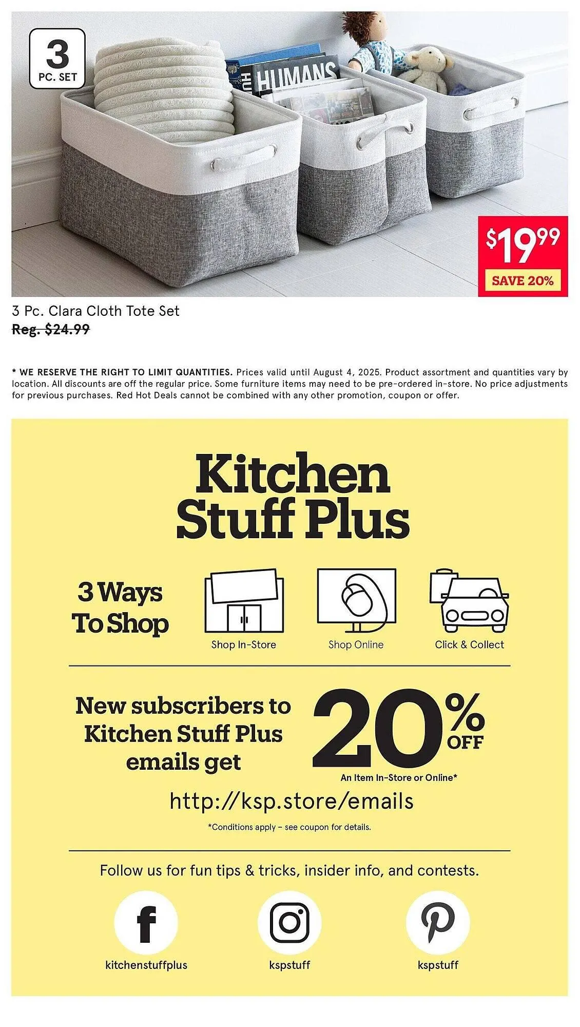 Kitchen Stuff Plus flyer from July 28 to August 5 2025 - flyer page 9