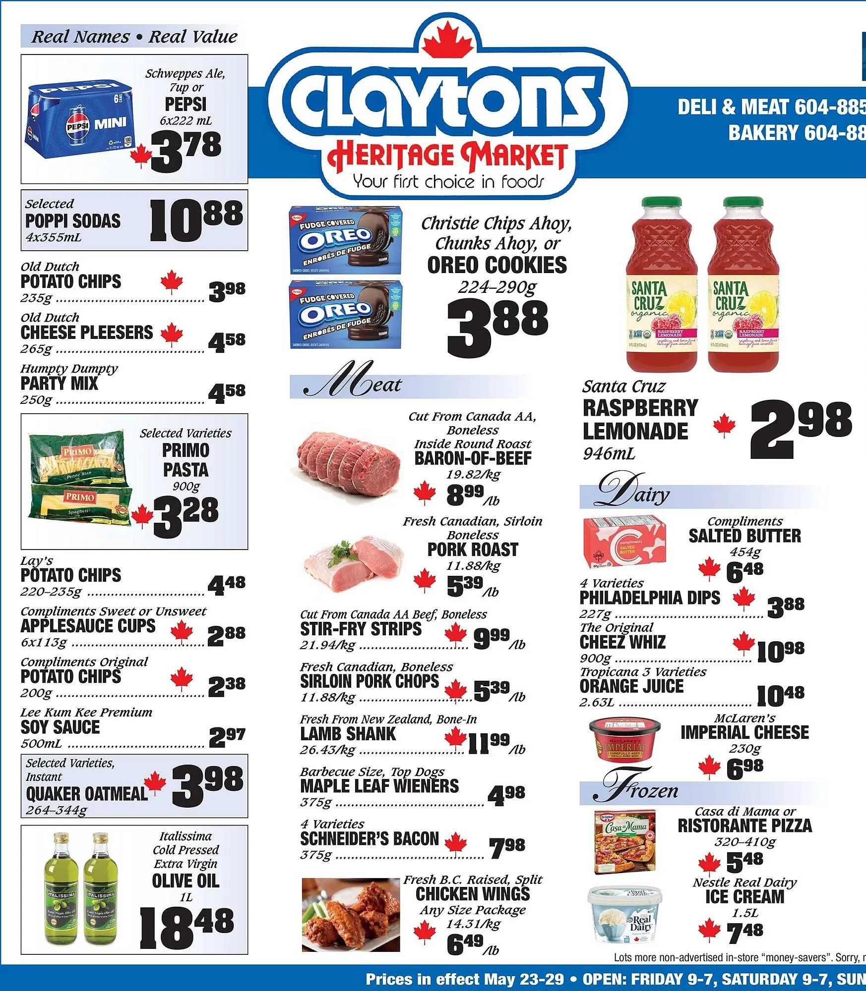 Claytons Heritage Market flyer - 1