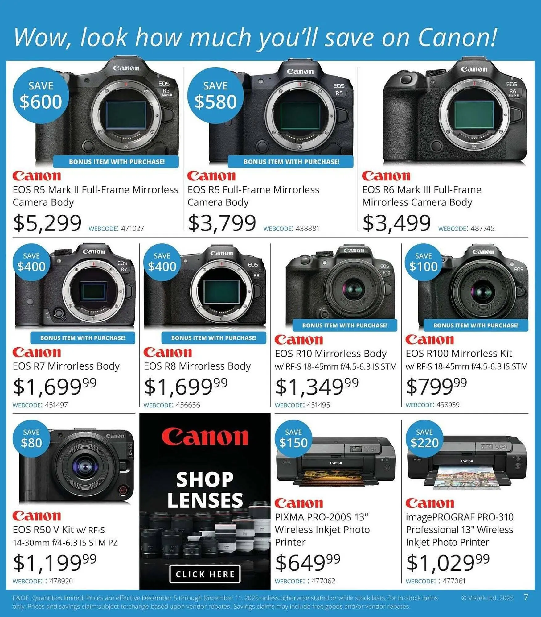 Vistek flyer from December 5 to December 25 2025 - flyer page 7