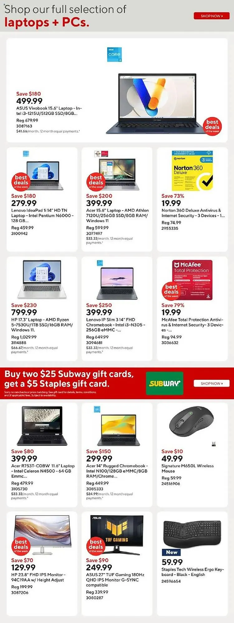 Staples flyer from April 2 to May 8 2025 - flyer page 4