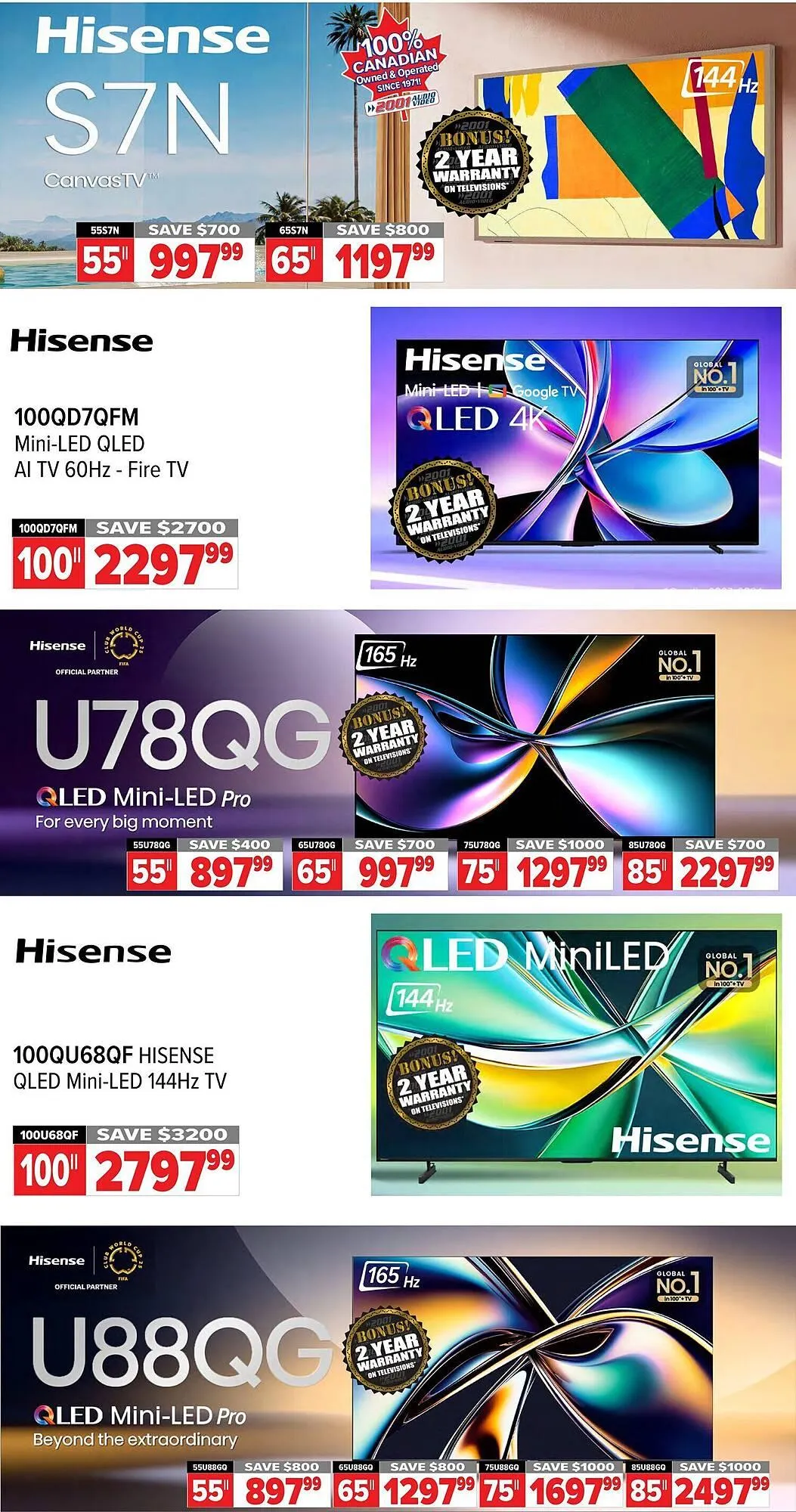 2001 Audio Video flyer from November 7 to November 14 2025 - flyer page 8