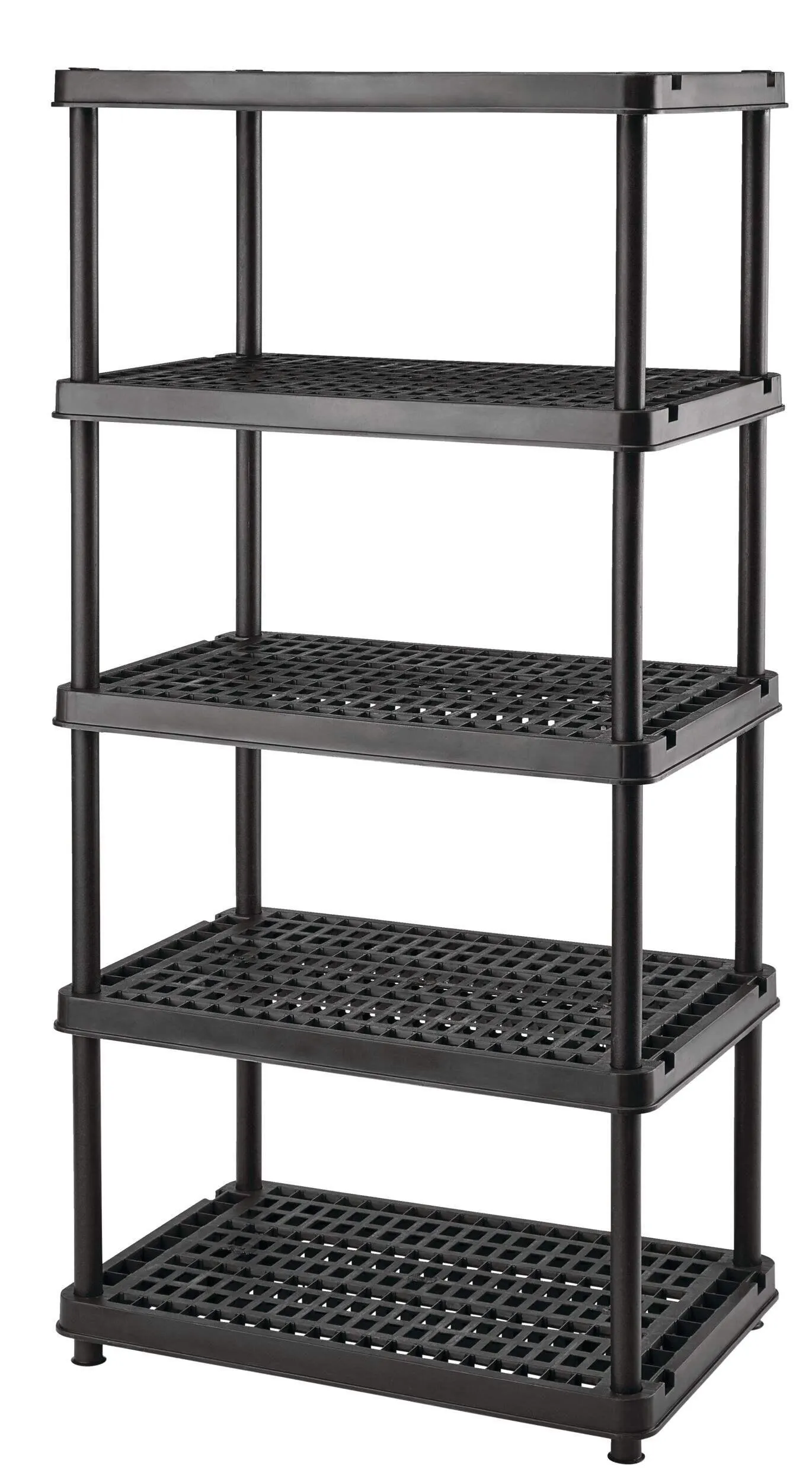 Mastercraft 5-Shelf Resin/ Plastic Storage Rack/ Shelving Unit, 36 x 24 x 72-in