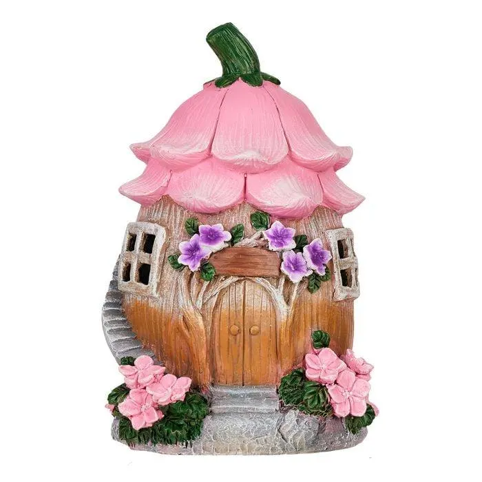 Northcote Pottery Pink Fairy House Statue