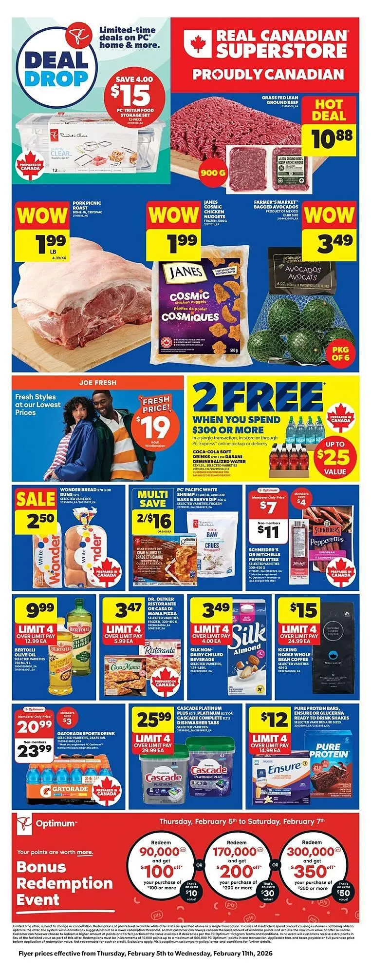 Real Canadian Superstore flyer from February 4 to February 11 2026 - flyer page 1