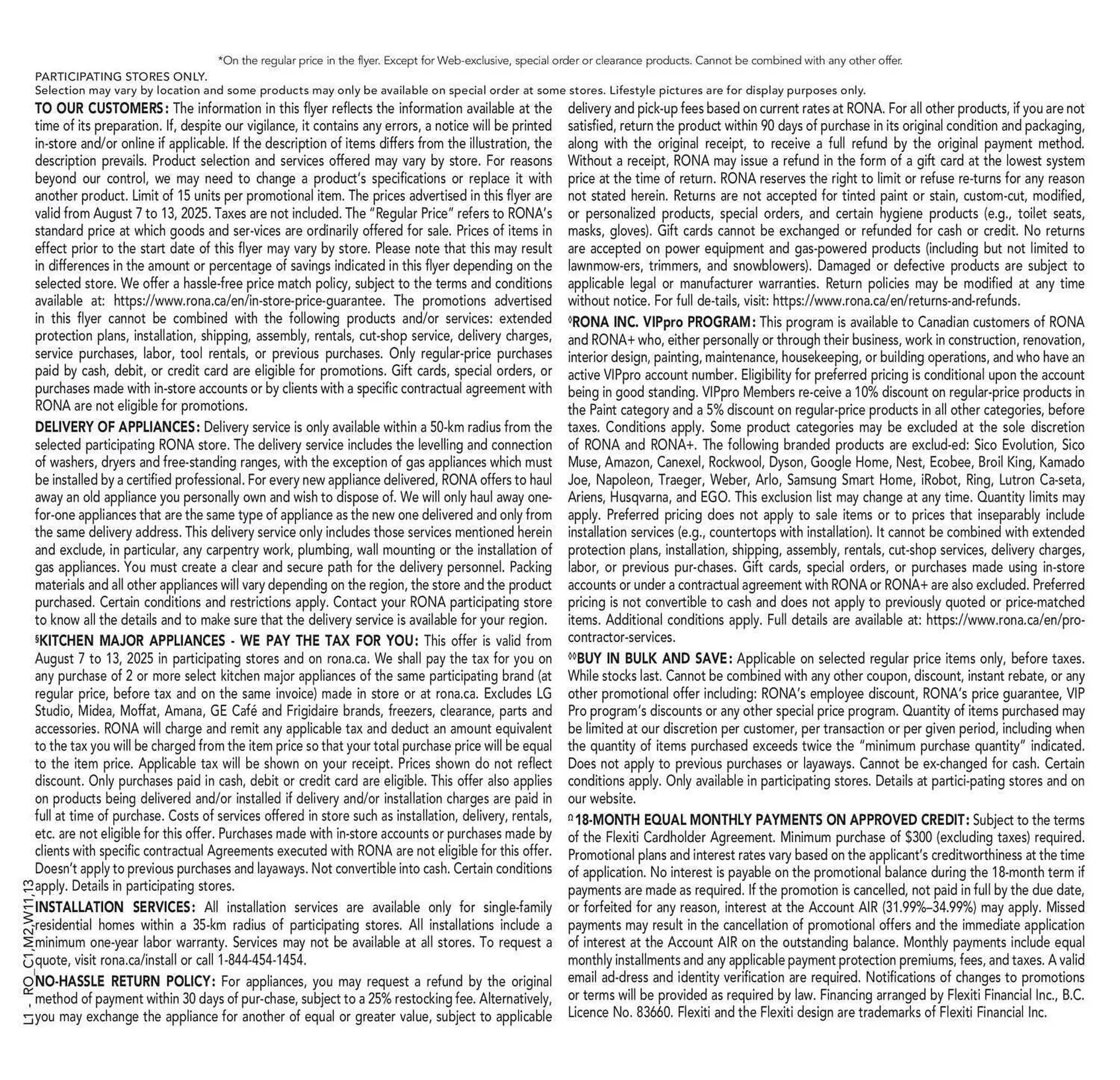 RONA flyer from August 7 to August 14 2025 - flyer page 19