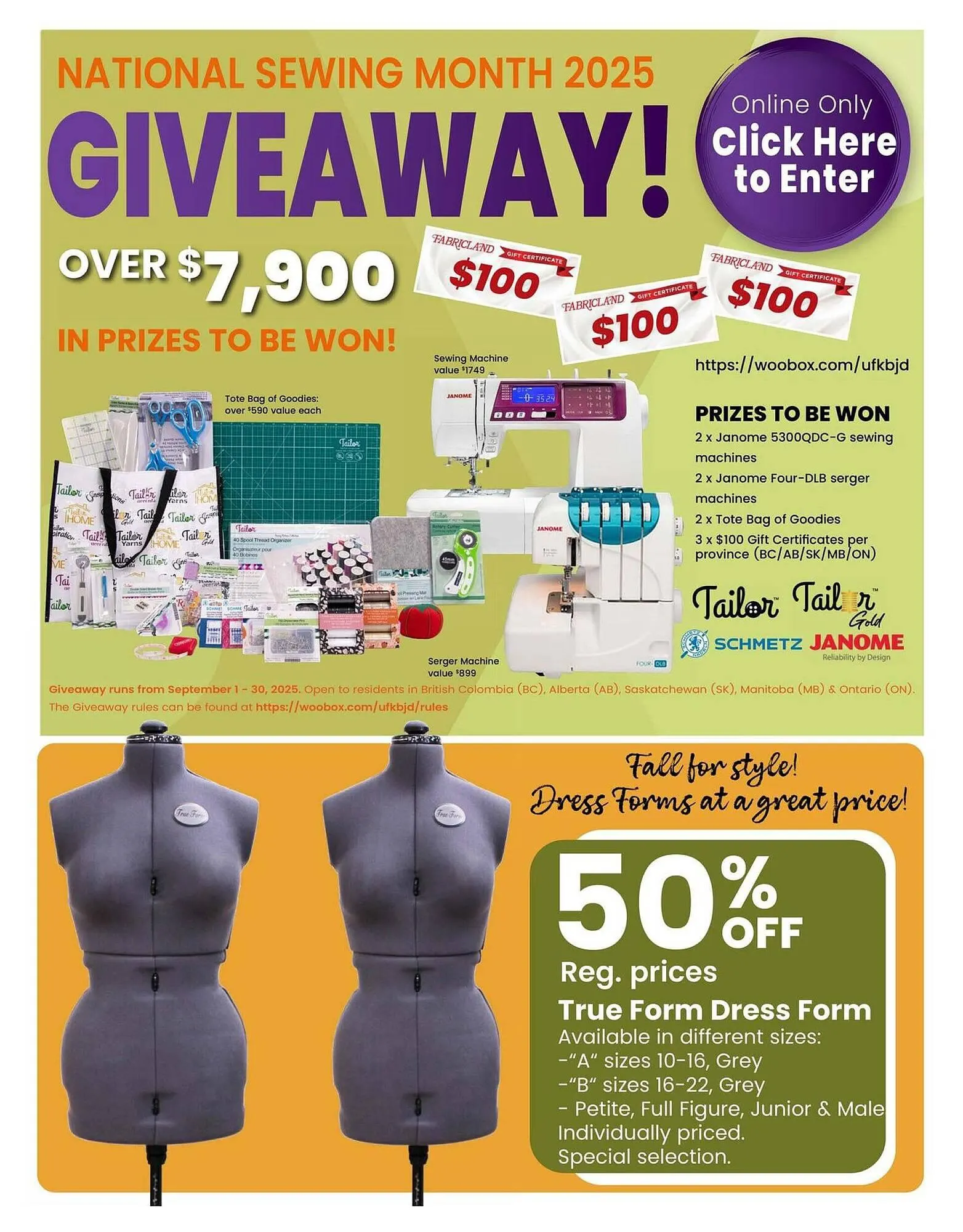 Fabricland flyer from September 2 to October 1 2025 - flyer page 12
