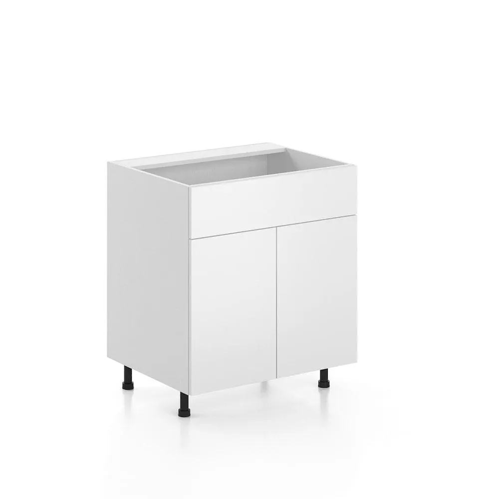 Alexandria - Sink Base Cabinet with 2 doors in White, 30 inch x 34.5 inch x 24 inch